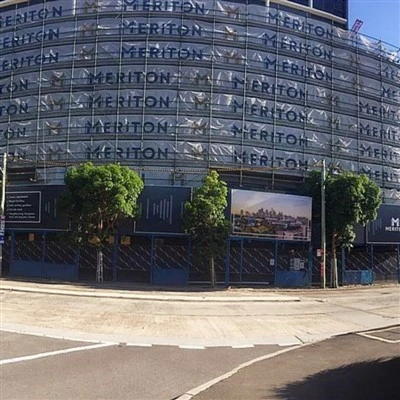 Banner in rete per impalcature